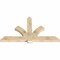 Ekena Millwork Redmond Rough Sawn Timber Gable Bracket, Douglas Fir, 72"W x 42"H x 4"D x 6"F, 14/12 Pitch GBW072X42X0406RED00RDF - alternate 2